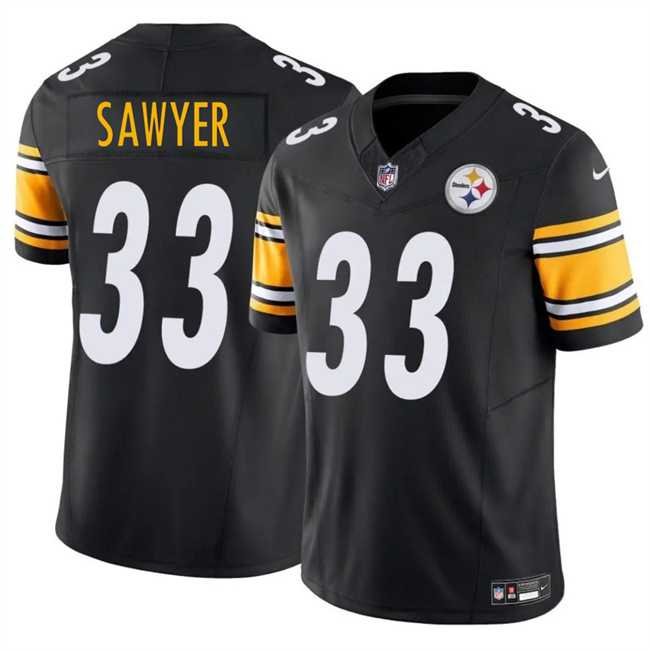 Men & Women & Youth Pittsburgh Steelers #33 Jack Sawyer Black 2025 Draft F.U.S.E. Vapor Limited Stitched Jersey->pittsburgh steelers->NFL Jersey
